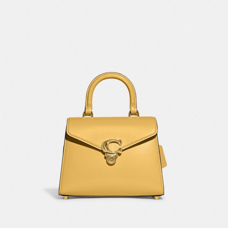 Bolso Satchel COACH Los Mejores Sammy Mujer Amarillos Oscuro